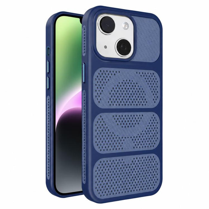 Funda para teléfono híbrida magnética de PC TPU con diseño de refrigeración hueca, For iPhone 17 Pro Max, For iPhone 17 Pro, For iPhone 17, For iPhone 16 Pro Max, For iPhone 16 Pro, For iPhone 16 Plus, For iPhone 16, For iPhone 15 Pro Max              ...