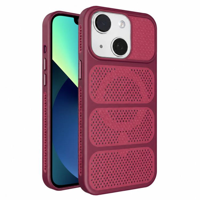 Funda para teléfono híbrida magnética de PC TPU con diseño de refrigeración hueca, For iPhone 17 Pro Max, For iPhone 17 Pro, For iPhone 17, For iPhone 16 Pro Max, For iPhone 16 Pro, For iPhone 16 Plus, For iPhone 16, For iPhone 15 Pro Max              ...
