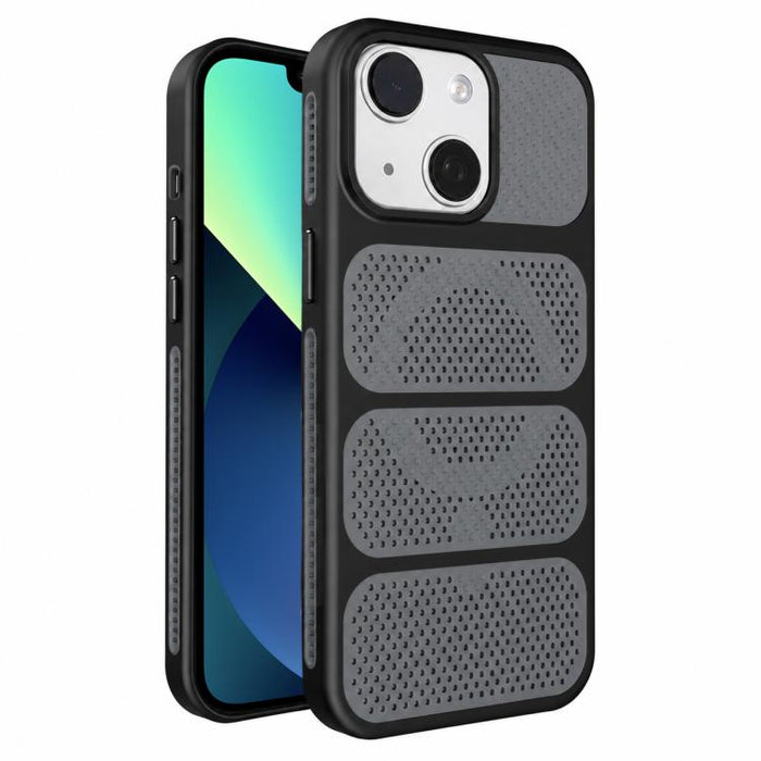 Funda para teléfono híbrida magnética de PC TPU con diseño de refrigeración hueca, For iPhone 17 Pro Max, For iPhone 17 Pro, For iPhone 17, For iPhone 16 Pro Max, For iPhone 16 Pro, For iPhone 16 Plus, For iPhone 16, For iPhone 15 Pro Max              ...