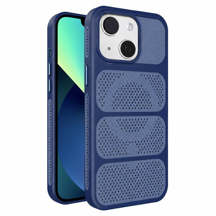 Funda para teléfono híbrida magnética de PC TPU con diseño de refrigeración hueca, For iPhone 17 Pro Max, For iPhone 17 Pro, For iPhone 17, For iPhone 16 Pro Max, For iPhone 16 Pro, For iPhone 16 Plus, For iPhone 16, For iPhone 15 Pro Max              ...