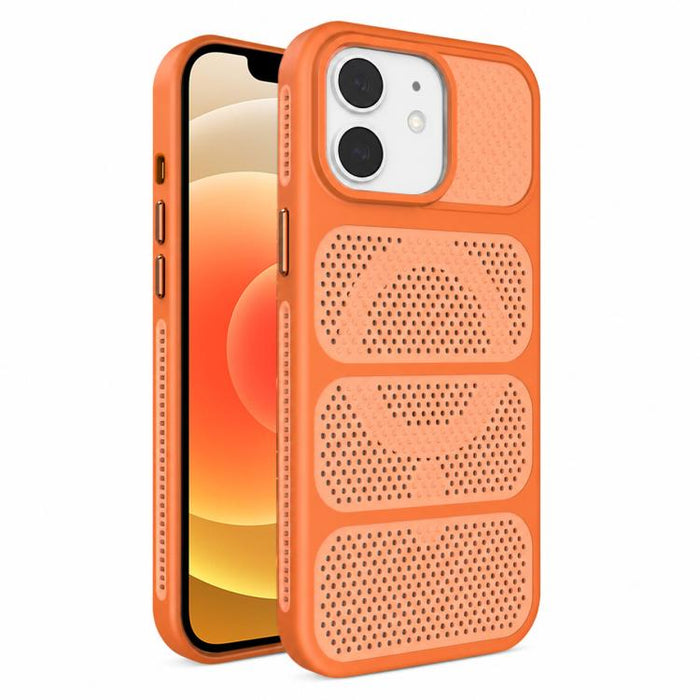 Funda para teléfono híbrida magnética de PC TPU con diseño de refrigeración hueca, For iPhone 17 Pro Max, For iPhone 17 Pro, For iPhone 17, For iPhone 16 Pro Max, For iPhone 16 Pro, For iPhone 16 Plus, For iPhone 16, For iPhone 15 Pro Max              ...