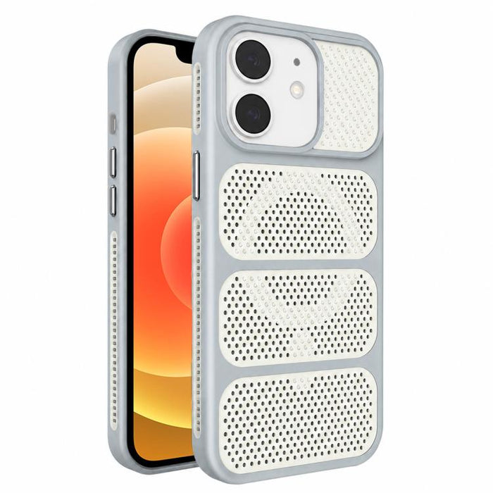 Funda para teléfono híbrida magnética de PC TPU con diseño de refrigeración hueca, For iPhone 17 Pro Max, For iPhone 17 Pro, For iPhone 17, For iPhone 16 Pro Max, For iPhone 16 Pro, For iPhone 16 Plus, For iPhone 16, For iPhone 15 Pro Max              ...