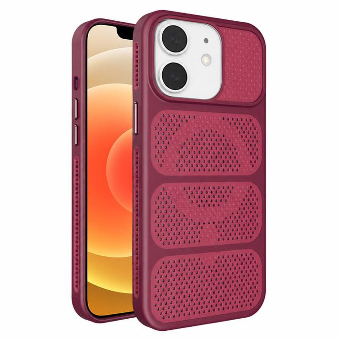 Funda para teléfono híbrida magnética de PC TPU con diseño de refrigeración hueca, For iPhone 17 Pro Max, For iPhone 17 Pro, For iPhone 17, For iPhone 16 Pro Max, For iPhone 16 Pro, For iPhone 16 Plus, For iPhone 16, For iPhone 15 Pro Max              ...