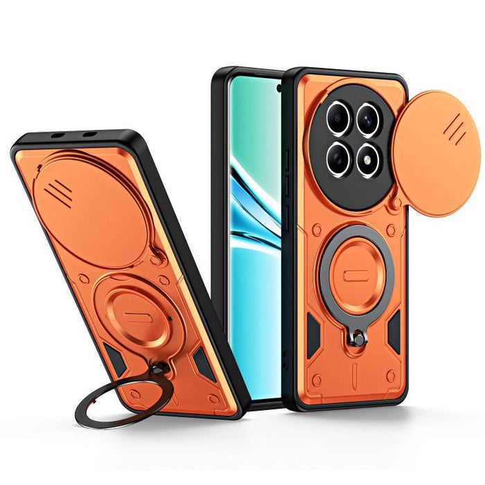 Funda para teléfono con soporte de anillo y cubierta deslizante para lente, For Redmi Note 15 Pro+ Global 163.3m, For Redmi Note 15 4G / 5G Global 164mm, For Redmi Note 15 Pro 4G Global 163.2mm, For Redmi Note 15 Pro 5G Global 163.6m