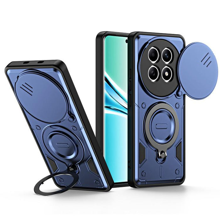 Funda para teléfono con soporte de anillo y cubierta deslizante para lente, For Redmi Note 15 Pro+ Global 163.3m, For Redmi Note 15 4G / 5G Global 164mm, For Redmi Note 15 Pro 4G Global 163.2mm, For Redmi Note 15 Pro 5G Global 163.6m