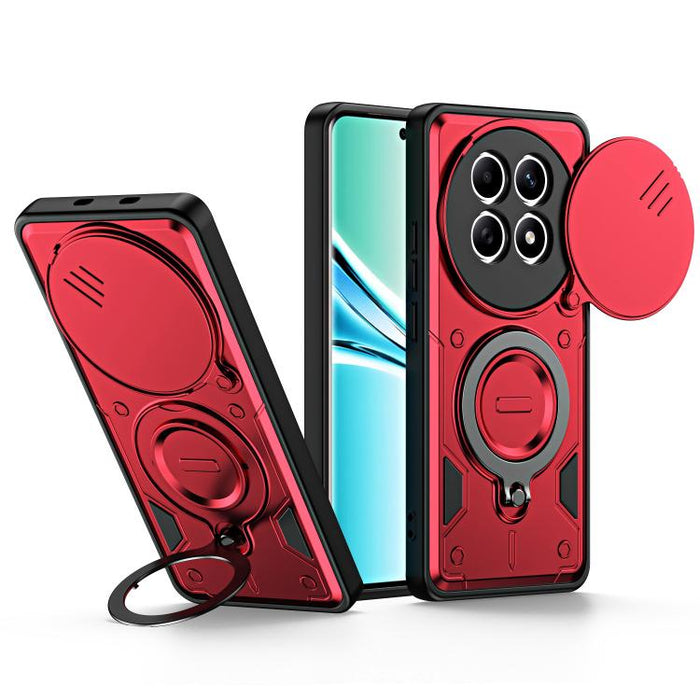 Funda para teléfono con soporte de anillo y cubierta deslizante para lente, For Redmi Note 15 Pro+ Global 163.3m, For Redmi Note 15 4G / 5G Global 164mm, For Redmi Note 15 Pro 4G Global 163.2mm, For Redmi Note 15 Pro 5G Global 163.6m