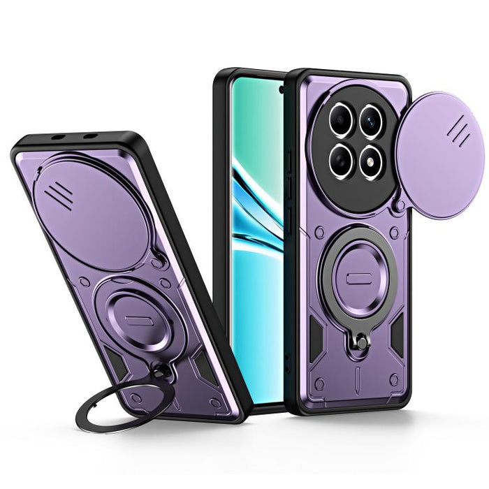 Funda para teléfono con soporte de anillo y cubierta deslizante para lente, For Redmi Note 15 Pro+ Global 163.3m, For Redmi Note 15 4G / 5G Global 164mm, For Redmi Note 15 Pro 4G Global 163.2mm, For Redmi Note 15 Pro 5G Global 163.6m