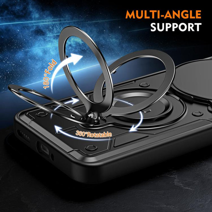 Funda para teléfono con soporte de anillo y cubierta deslizante para lente, For Redmi Note 15 Pro+ Global 163.3m, For Redmi Note 15 4G / 5G Global 164mm, For Redmi Note 15 Pro 4G Global 163.2mm, For Redmi Note 15 Pro 5G Global 163.6m