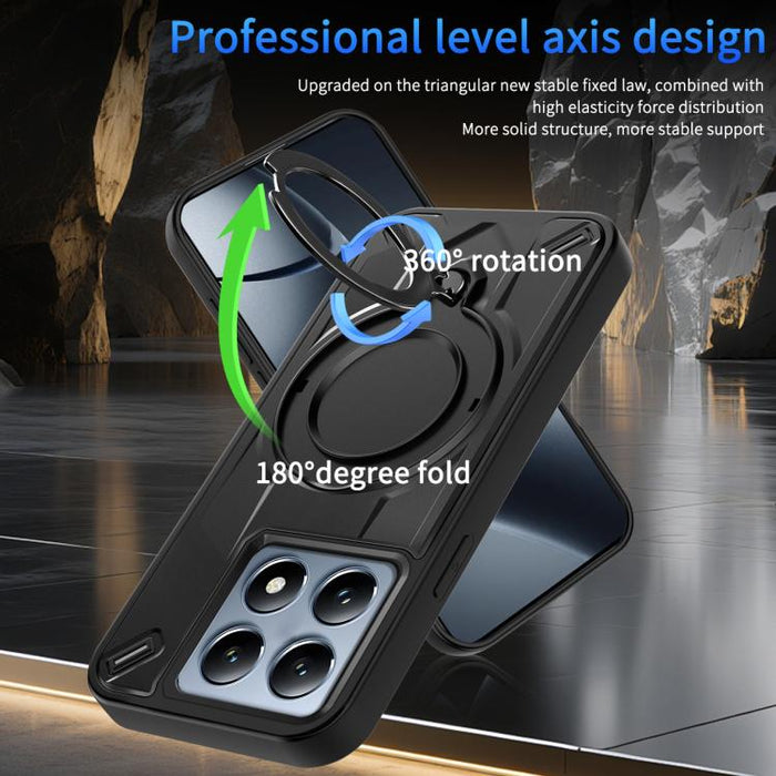 Funda magnética para teléfono con soporte giratorio Dijia, For Xiaomi 14T