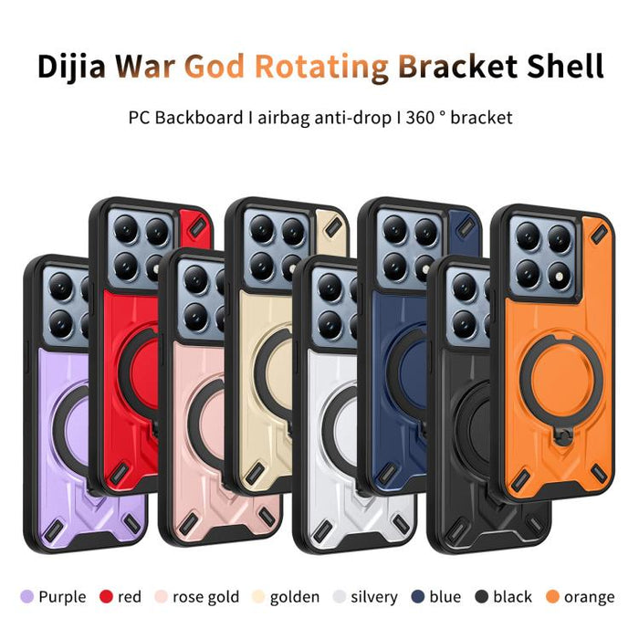 Funda magnética para teléfono con soporte giratorio Dijia, For Xiaomi 14T