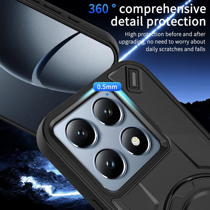 Funda magnética para teléfono con soporte giratorio Dijia, For Xiaomi 14T