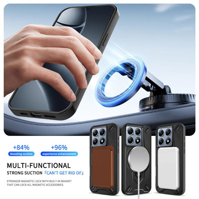 Funda magnética para teléfono con soporte giratorio Dijia, For Xiaomi 14T