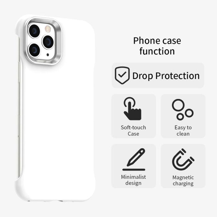 Funda para teléfono ultradelgada sin marco, a prueba de golpes, de TPU + PET + PC, For iPhone 11 Pro