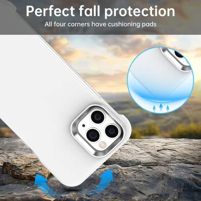 Funda para teléfono ultradelgada sin marco, a prueba de golpes, de TPU + PET + PC, For iPhone 11 Pro
