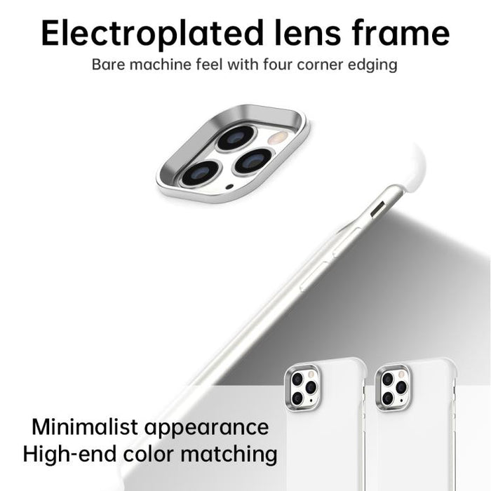 Funda para teléfono ultradelgada sin marco, a prueba de golpes, de TPU + PET + PC, For iPhone 11 Pro