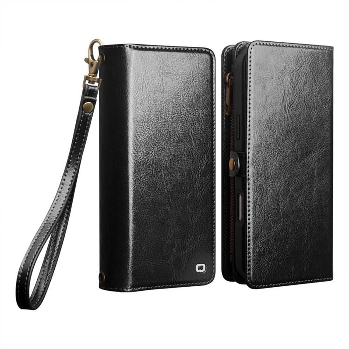 Funda para teléfono móvil de piel desmontable 2 en 1 de QIALINO, For iPhone 17 Pro Max