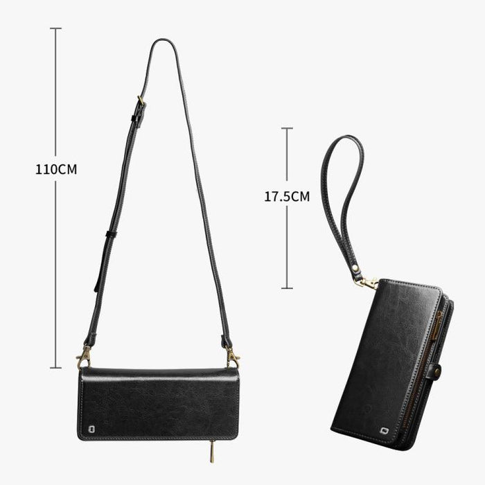 Funda para teléfono móvil de piel desmontable 2 en 1 de QIALINO, For iPhone 17 Pro Max