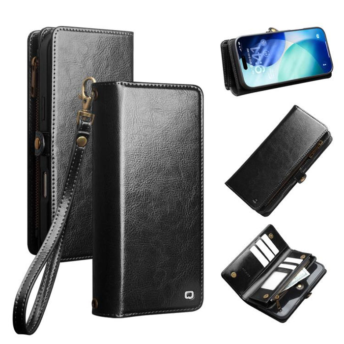 Funda para teléfono móvil de piel desmontable 2 en 1 de QIALINO, For iPhone 17 Pro Max