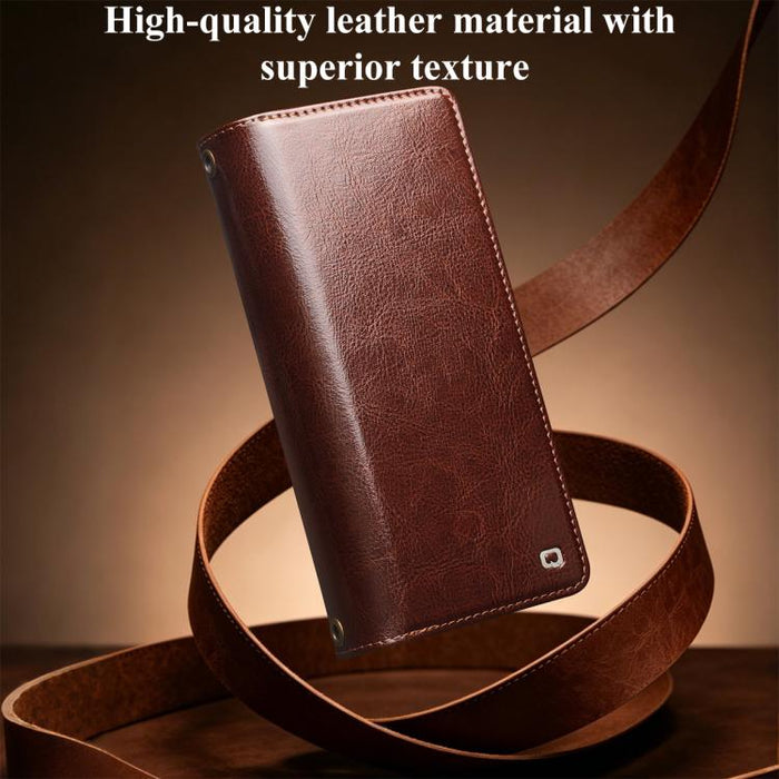 Funda para teléfono móvil de piel desmontable 2 en 1 de QIALINO, For iPhone 17 Pro Max