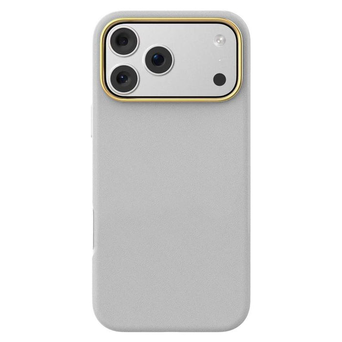 Funda para teléfono Mutural Elegant Lychee Series de PU con baño de metal, For iPhone 17 Pro Max, For iPhone 17 Pro