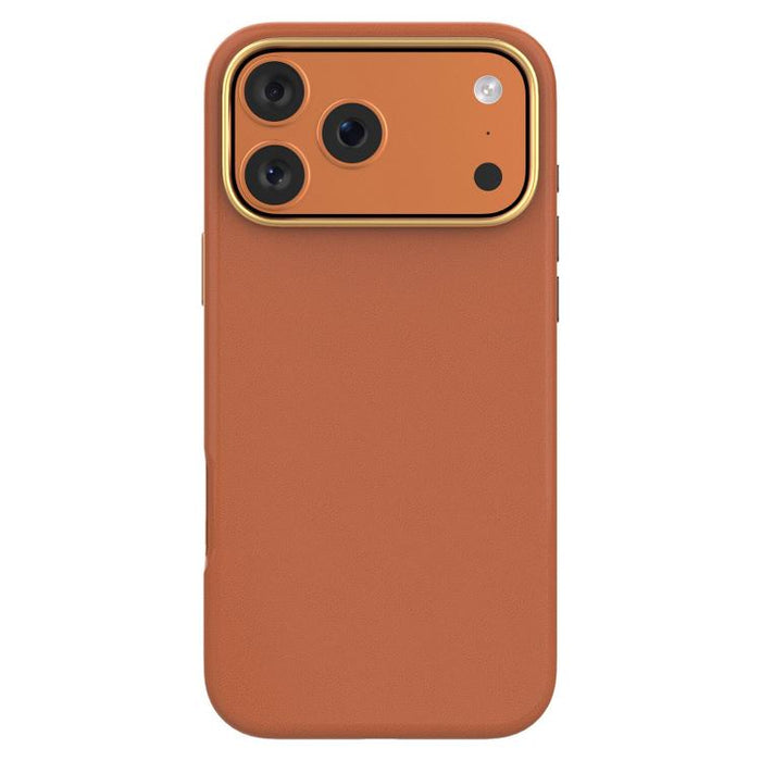 Funda para teléfono Mutural Elegant Lychee Series de PU con baño de metal, For iPhone 17 Pro Max, For iPhone 17 Pro