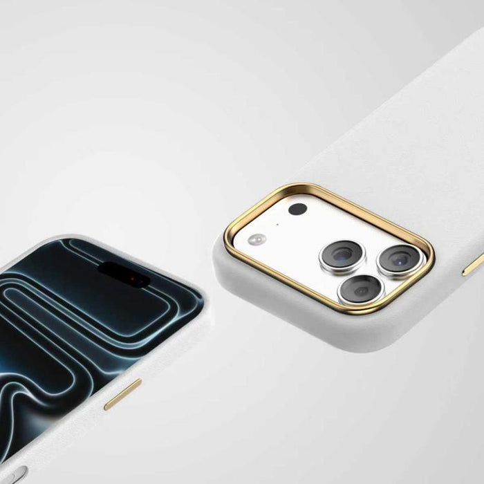 Funda para teléfono Mutural Elegant Lychee Series de PU con baño de metal, For iPhone 17 Pro Max, For iPhone 17 Pro