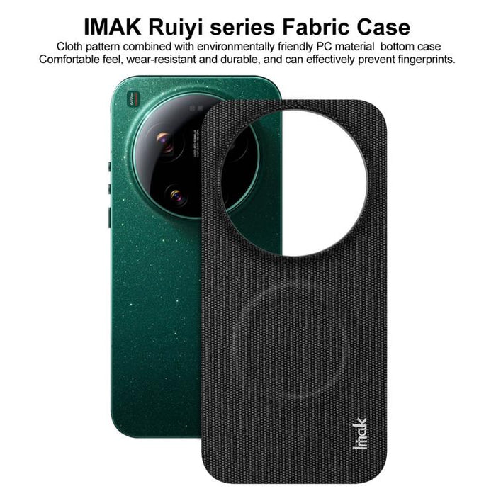 Funda magnética para teléfono con textura de tela de la serie Ruiyi de imak, For Xiaomi 17 Ultra by Leica