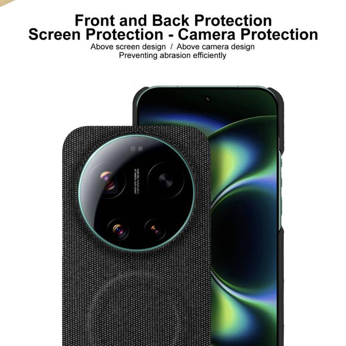 Funda magnética para teléfono con textura de tela de la serie Ruiyi de imak, For Xiaomi 17 Ultra by Leica