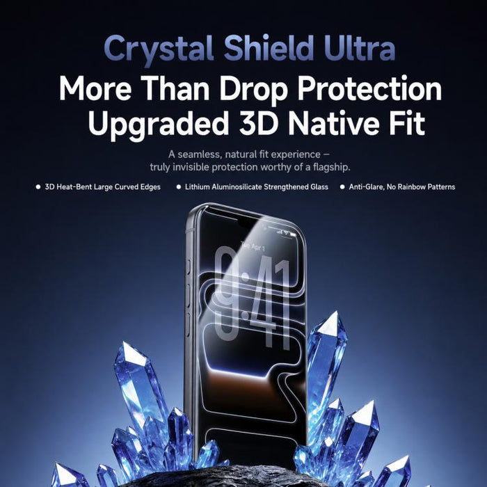 Película protectora templada HD Benks Ultra 3D para el cuidado de los ojos, flexible y resistente al calor., For iPhone 17 Pro Max, For iPhone 17 Pro