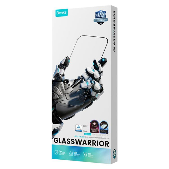 Película protectora templada antirreflectante Benks Ultra 3D para el cuidado ocular, flexible y con efecto de aumento., For iPhone 17 Pro Max, For iPhone 17 Pro