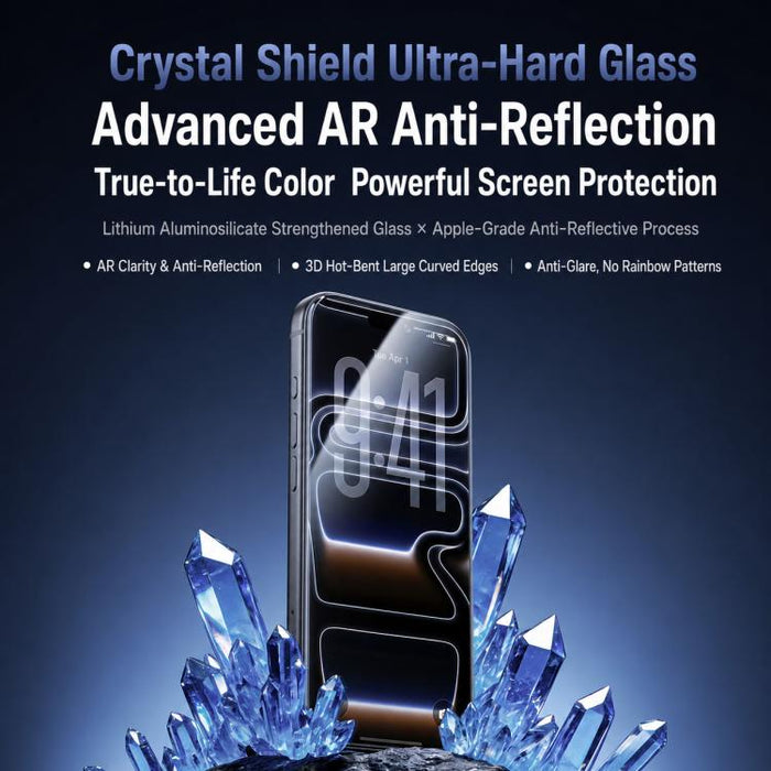 Película protectora templada antirreflectante Benks Ultra 3D para el cuidado ocular, flexible y con efecto de aumento., For iPhone 17 Pro Max, For iPhone 17 Pro