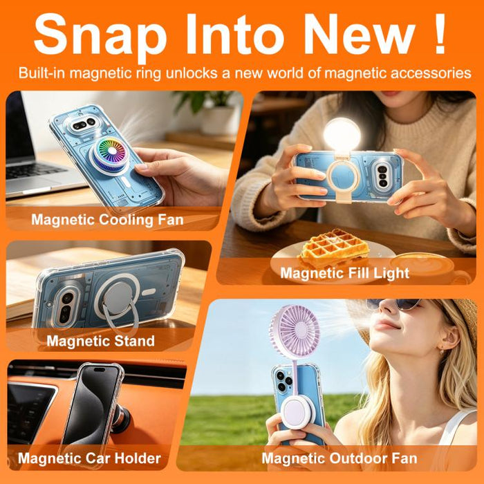 Funda para teléfono imak magnética a prueba de golpes con airbag de TPU, For Xiaomi 17 Max 5G, For Xiaomi 17T Pro 5G, For Xiaomi 17T 5G