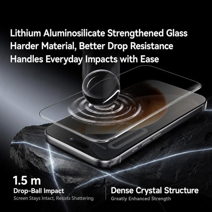 Película protectora Benks Crystal Shield Ultra resistente a caídas y respetuosa con los ojos, de alta definición., For iPhone 17 Pro Max, For iPhone 17 Pro