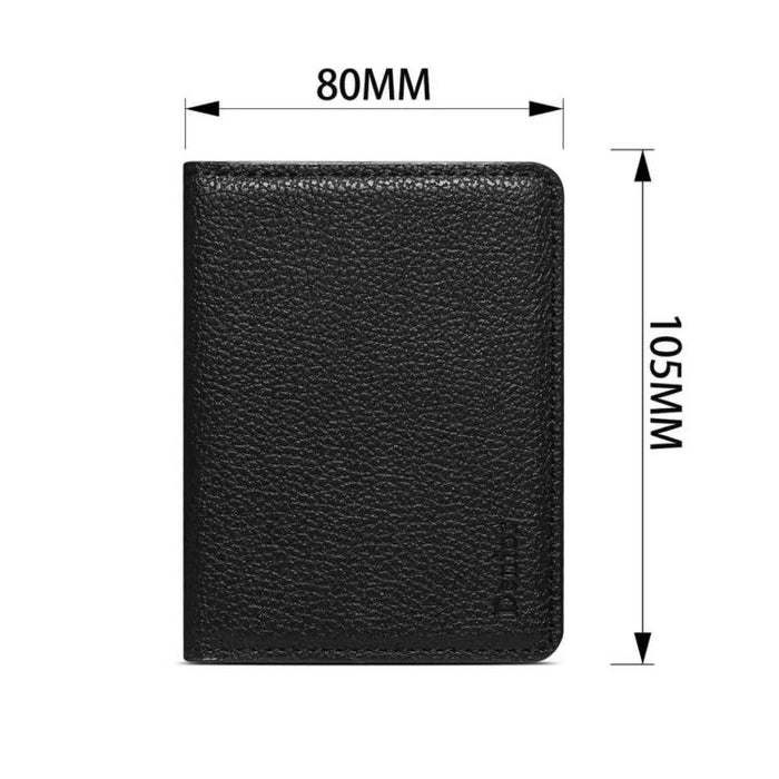 Cartera magnética de piel vegana con textura de lichi Denior V28 y tarjetero para teléfono, V28