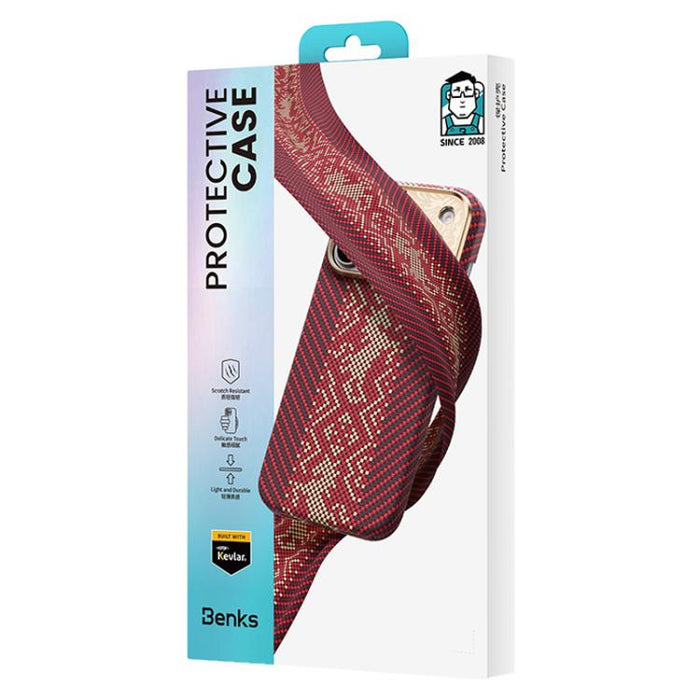 Funda magnética antigolpes para teléfono Benks Y3 de fibra de Kevlar, For iPhone 17 Pro Max, For iPhone 17 Pro