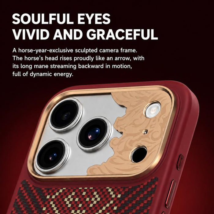 Funda magnética antigolpes para teléfono Benks Y3 de fibra de Kevlar, For iPhone 17 Pro Max, For iPhone 17 Pro