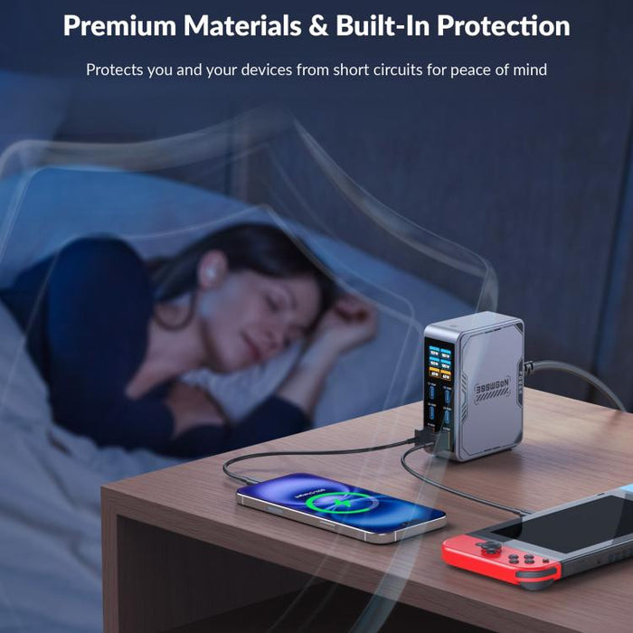 Cargador rápido de escritorio con interfaz múltiple GaN de 300 W, EU Plug, US Plug, AU Plug, UK Plug