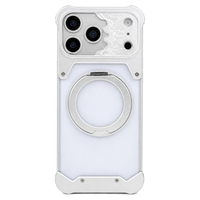 Funda magnética para teléfono con soporte giratorio 360 de policarbonato esmerilado con cara de caballo, For iPhone 17 Pro Max, For iPhone 17 Pro, For iPhone 16 Pro Max, For iPhone 15 Pro Max, For iPhone 14 Pro Max, For iPhone 13 Pro Max