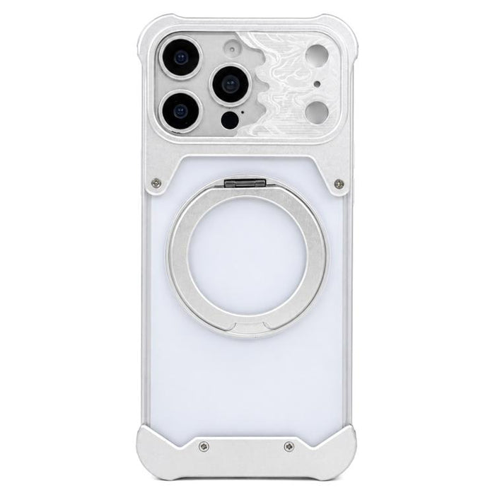 Funda magnética para teléfono con soporte giratorio 360 de policarbonato esmerilado con cara de caballo, For iPhone 17 Pro Max, For iPhone 17 Pro, For iPhone 16 Pro Max, For iPhone 15 Pro Max, For iPhone 14 Pro Max, For iPhone 13 Pro Max
