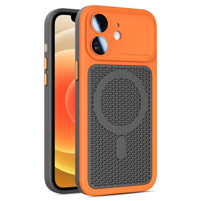 Funda magnética de malla con protección para la lente, con protector de lente., For iPhone 12, For iPhone 12 Pro Max, For iPhone 12 Pro