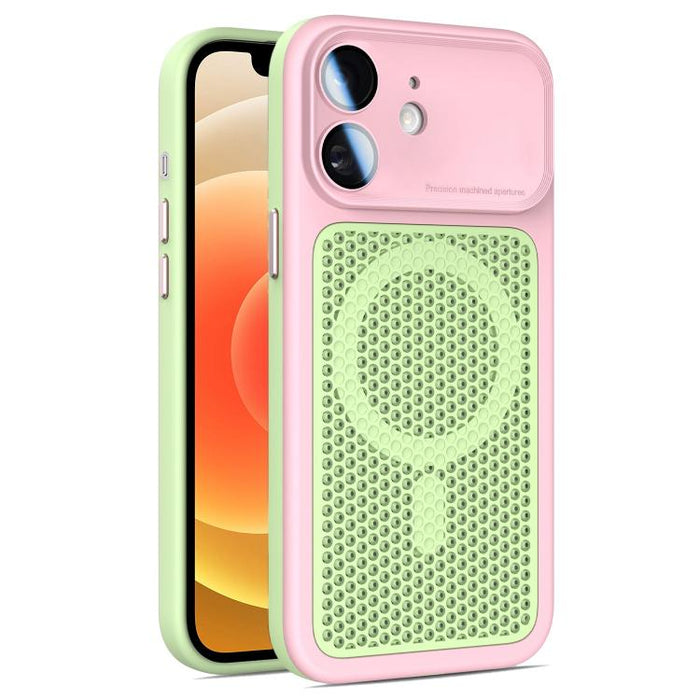 Funda magnética de malla con protección para la lente, con protector de lente., For iPhone 12, For iPhone 12 Pro Max, For iPhone 12 Pro