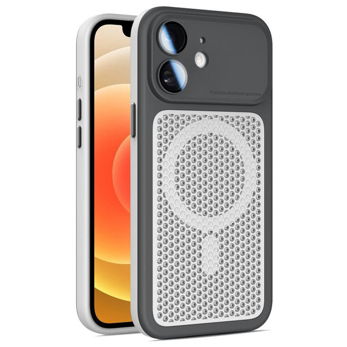 Funda magnética de malla con protección para la lente, con protector de lente., For iPhone 12, For iPhone 12 Pro Max, For iPhone 12 Pro