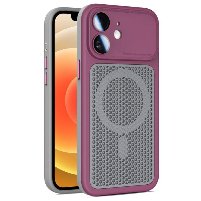 Funda magnética de malla con protección para la lente, con protector de lente., For iPhone 12, For iPhone 12 Pro Max, For iPhone 12 Pro