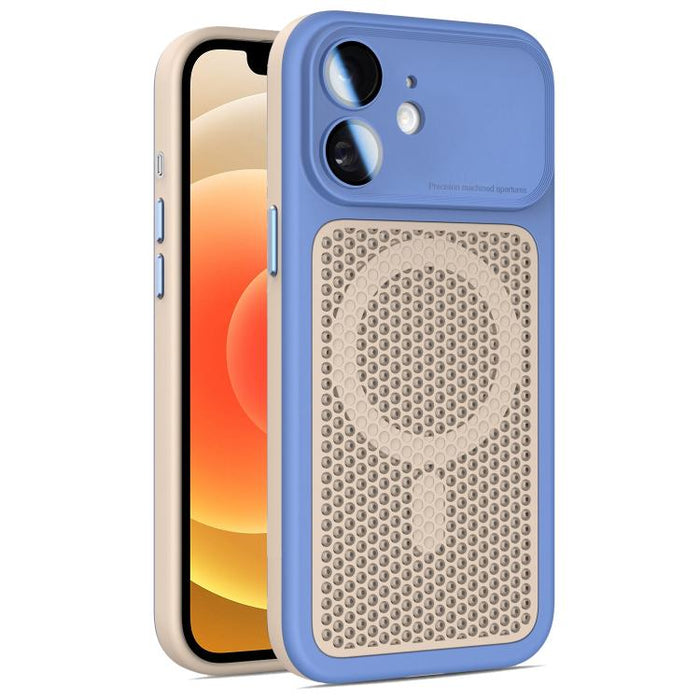 Funda magnética de malla con protección para la lente, con protector de lente., For iPhone 12, For iPhone 12 Pro Max, For iPhone 12 Pro