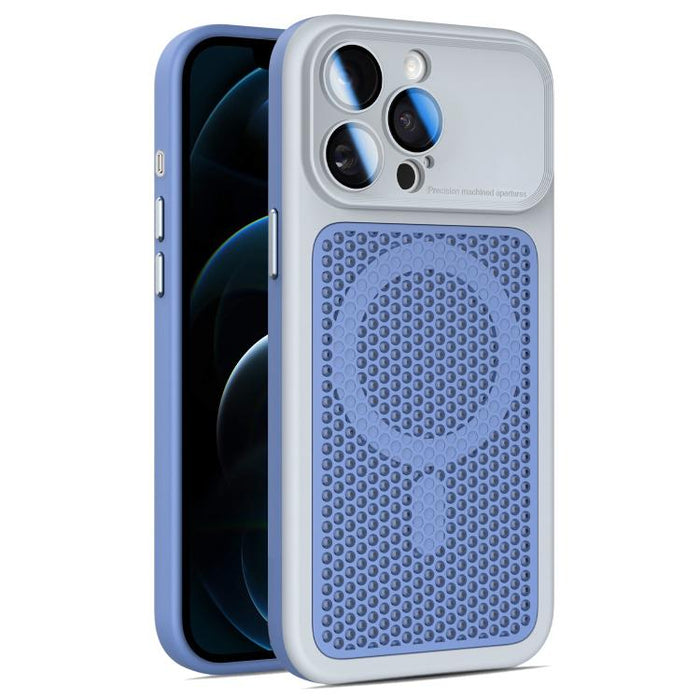 Funda magnética de malla con protección para la lente, con protector de lente., For iPhone 12, For iPhone 12 Pro Max, For iPhone 12 Pro