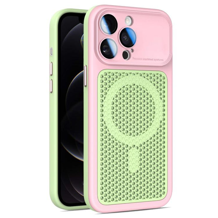 Funda magnética de malla con protección para la lente, con protector de lente., For iPhone 12, For iPhone 12 Pro Max, For iPhone 12 Pro