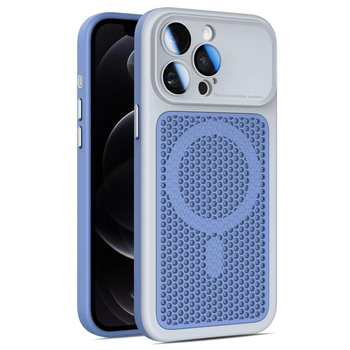 Funda magnética de malla con protección para la lente, con protector de lente., For iPhone 12, For iPhone 12 Pro Max, For iPhone 12 Pro