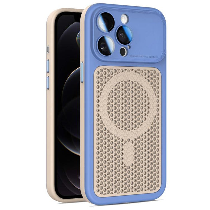 Funda magnética de malla con protección para la lente, con protector de lente., For iPhone 12, For iPhone 12 Pro Max, For iPhone 12 Pro