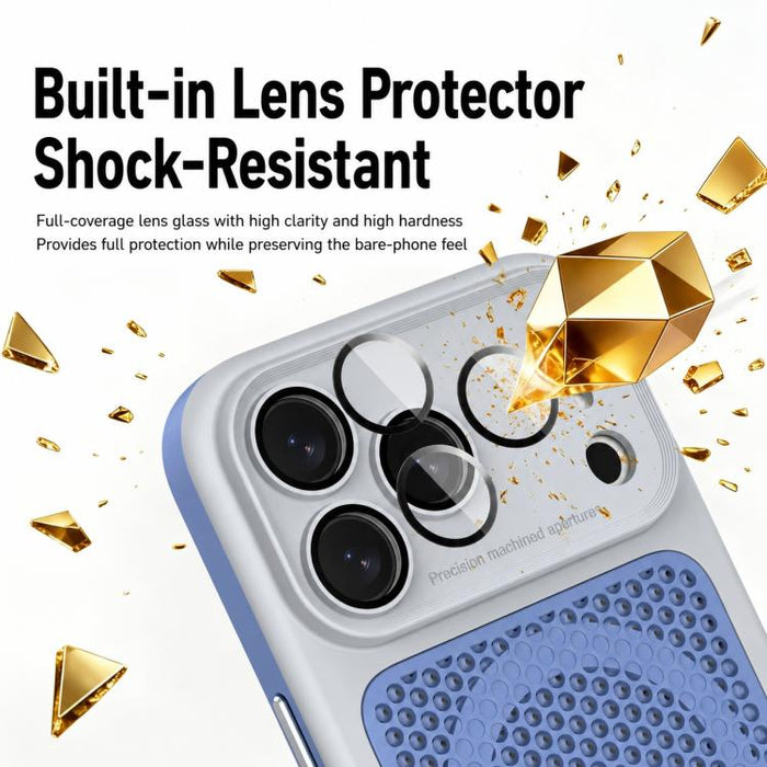Funda magnética de malla con protección para la lente, con protector de lente., For iPhone 12, For iPhone 12 Pro Max, For iPhone 12 Pro