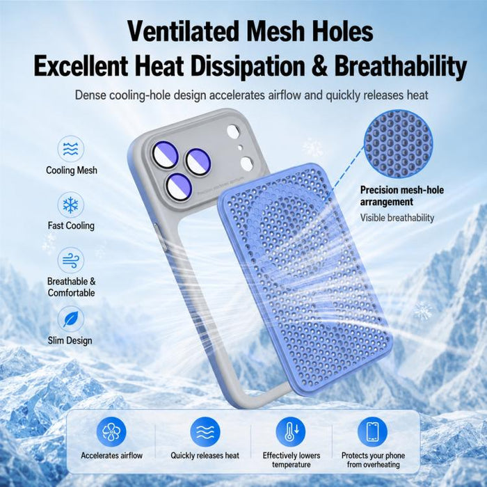 Funda magnética de malla con protección para la lente, con protector de lente., For iPhone 12, For iPhone 12 Pro Max, For iPhone 12 Pro